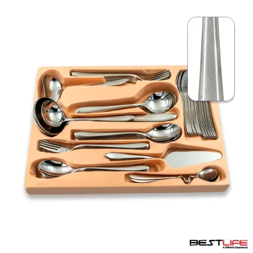 سرویس قاشق و چنگال 143 پارچه بست لایف مدل 202ML