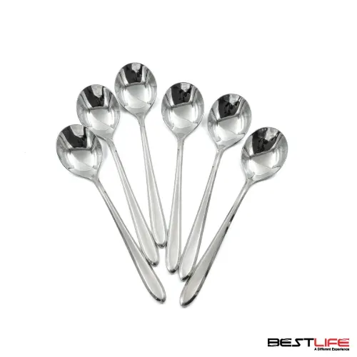 قاشق سوپ خوری 6 عددی بست لایف مدل 202ML