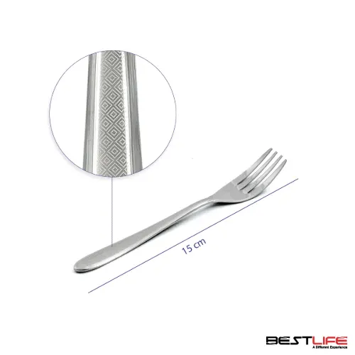 چنگال شیرینی خوری 6 عددی بست لایف