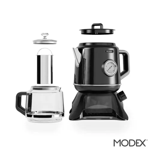 مشخصات چای ساز برقی با پایه شعله دار TCS8010 مودکس