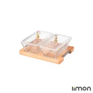 اردور خوری مستطیل دربدار لیمون 2 خانه پایه چوبی 2247