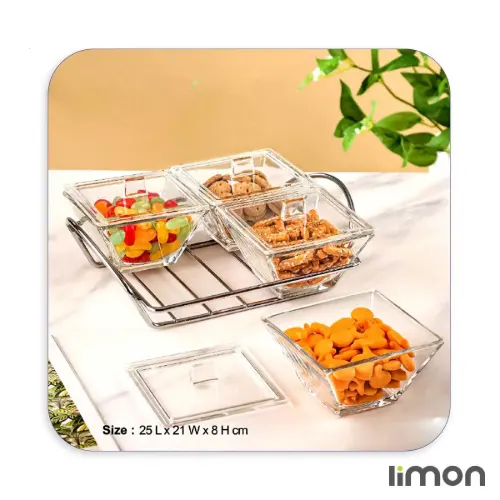 اردورخوری شیشه ای لیمون