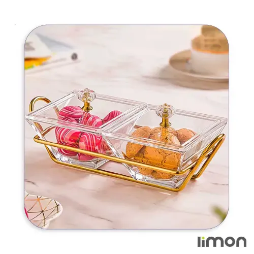 اردورخوری شیشه ای لیمون مربع 2 خانه 2106