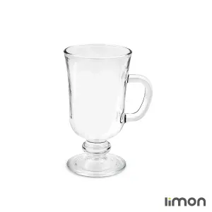 لیوان پایه دار شیشه ای لیمون 6 عددی کد 2446