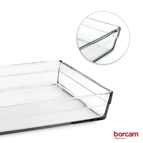 تابه پیرکس مربع بزرگ مقاوم در برابر شوک حرارتی