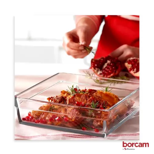 تابه پیرکس مربع از آشپزی تاسرو غذا