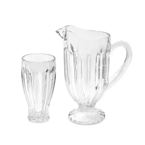 سرویس 7 پارچه پارچ و لیوان بلور جنوا چین