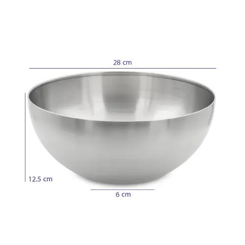 کاسه استیل توپی سایز 28 بدون پایه