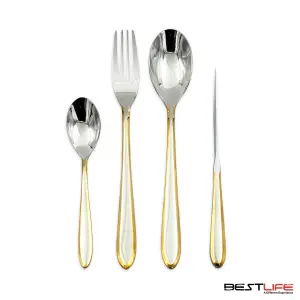 سرویس قاشق و چنگال 143 پارچه بست لایف مدل 202MG