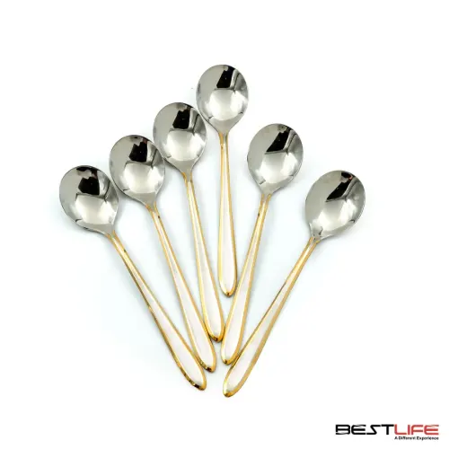 قاشق سوپ خوری 6 عددی بست لایف مدل 202MG