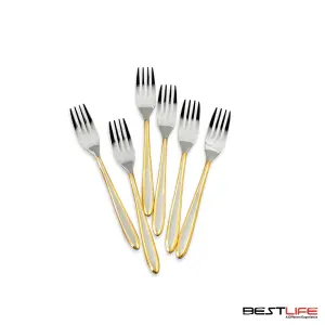 چنگال شیرینی خوری 6 عددی بست لایف مدل 202MG