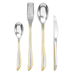 تصویر برای دسته  سرویس قاشق چنگال چمدانی