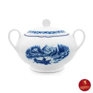 سوپ خوری چینی زرین ایتالیا اف طرح سن پترزبورگ