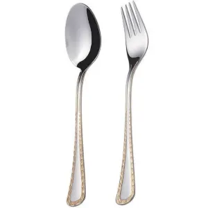 تصویر برای دسته  قاشق چنگال ناب استیل 6 نفره