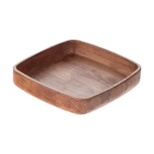 تصویر برای دسته  بشقاب چوبی مربع