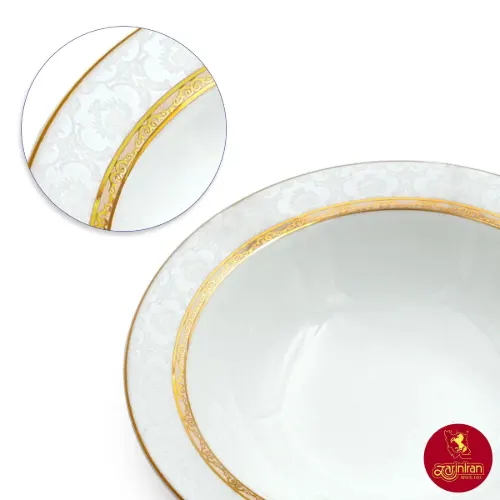سالاد خوری هدیه طلایی کوچک چینی زرین ایتالیا اف
